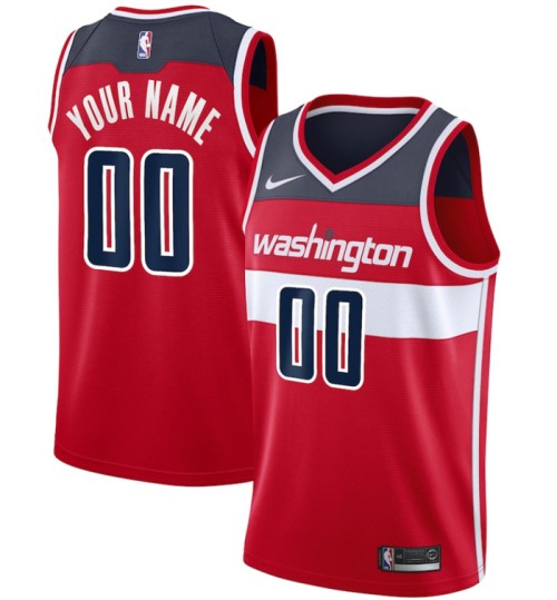 Youth Washington Wizards Active Player Custom Red Icon Edition Stitched Basketball Jersey